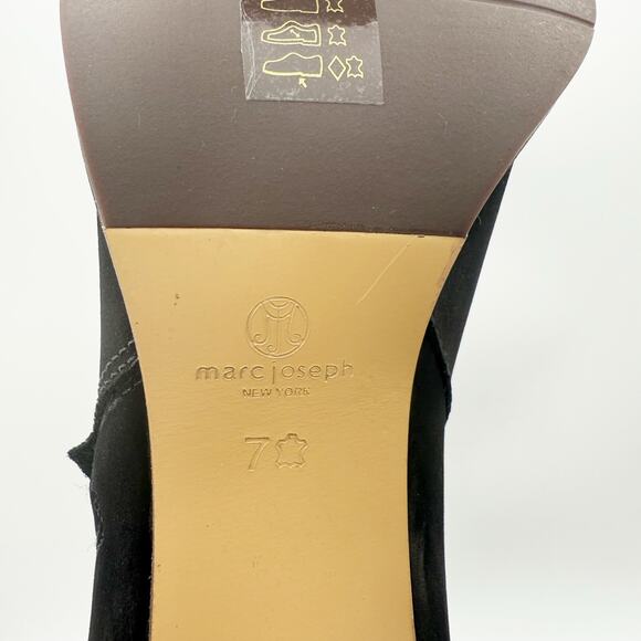 Marc Joseph New York Womens Grand Central Ankle Bootie US 7 M Black Nubuck NWOB - Picture 11 of 11